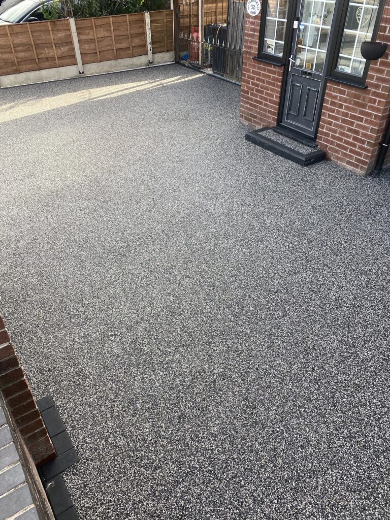 48m² Harlequin with charcoal entrance resin driveways Denton