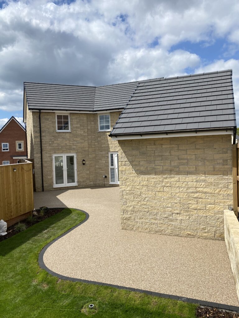 Resin bound patio professionally installed by Solid Ground in Greater Manchester