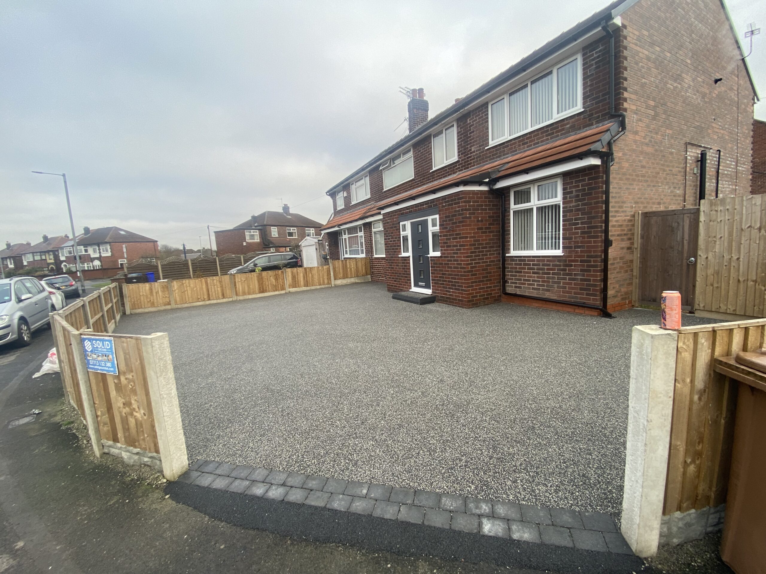 Resin driveways Denton project completed by Solid Ground