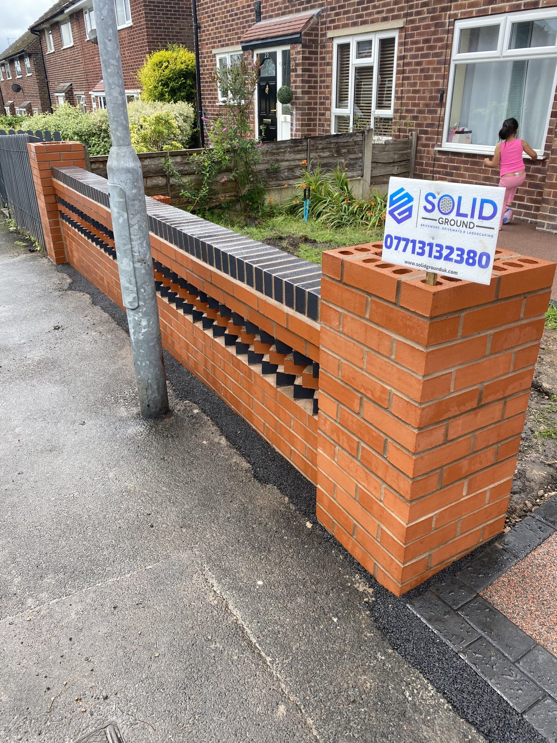 Approximately 30m² Sorrento resin driveway with charcoal edging in Newton, Hyde