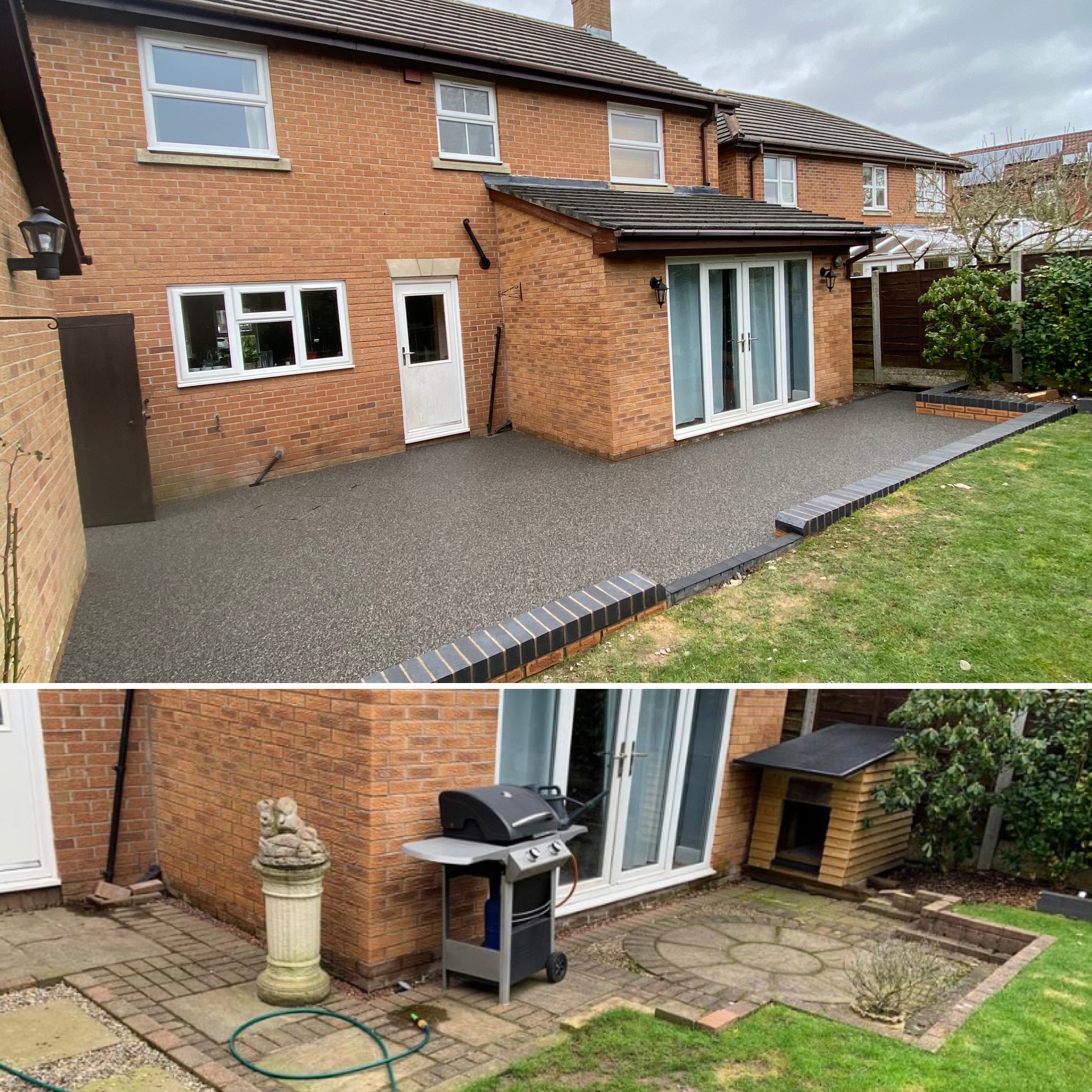 Warrington resin patio full rip-out and replacement project