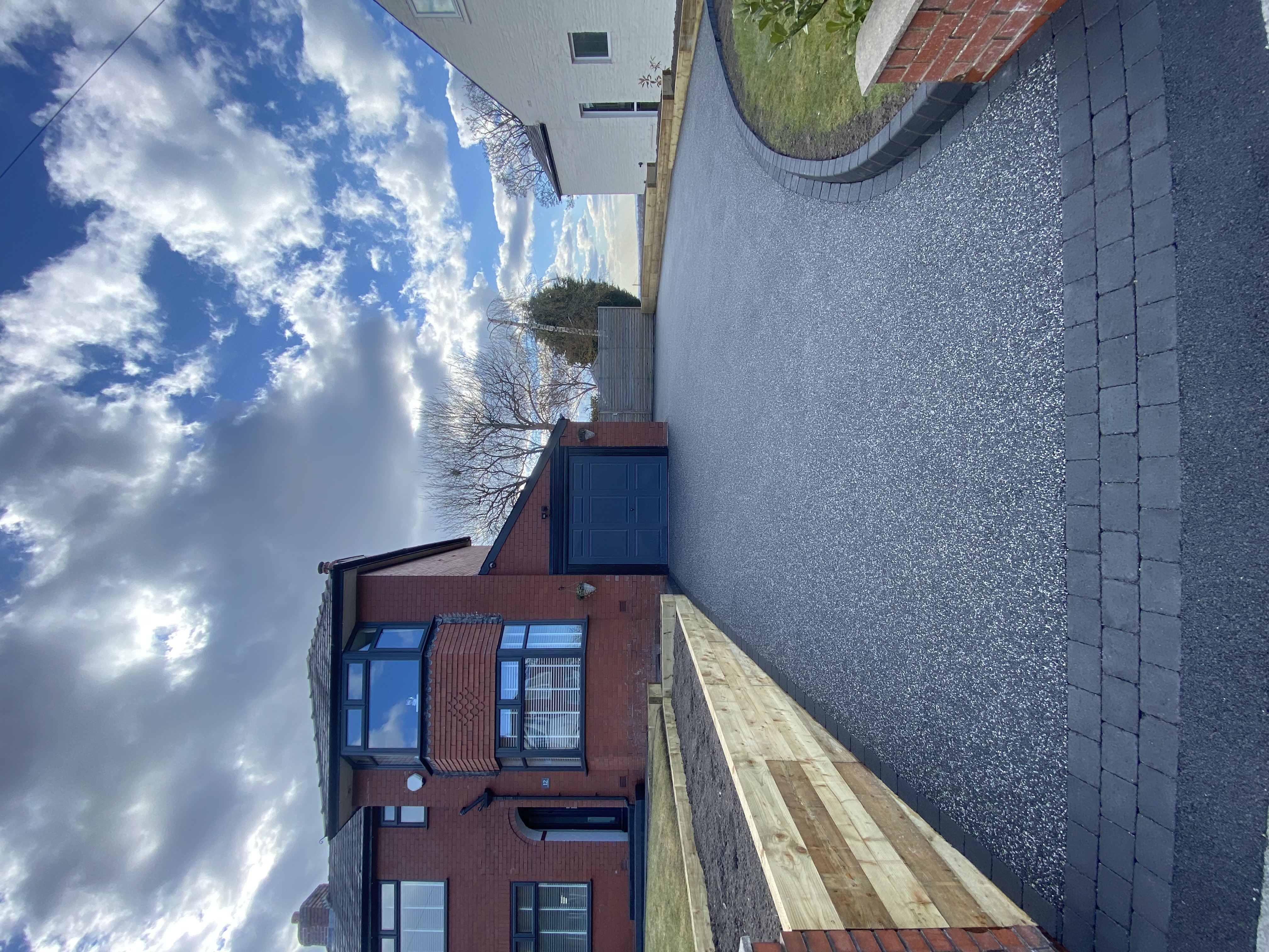 Completed Eclipse resin driveway installed by Solid Ground in Stalybridge