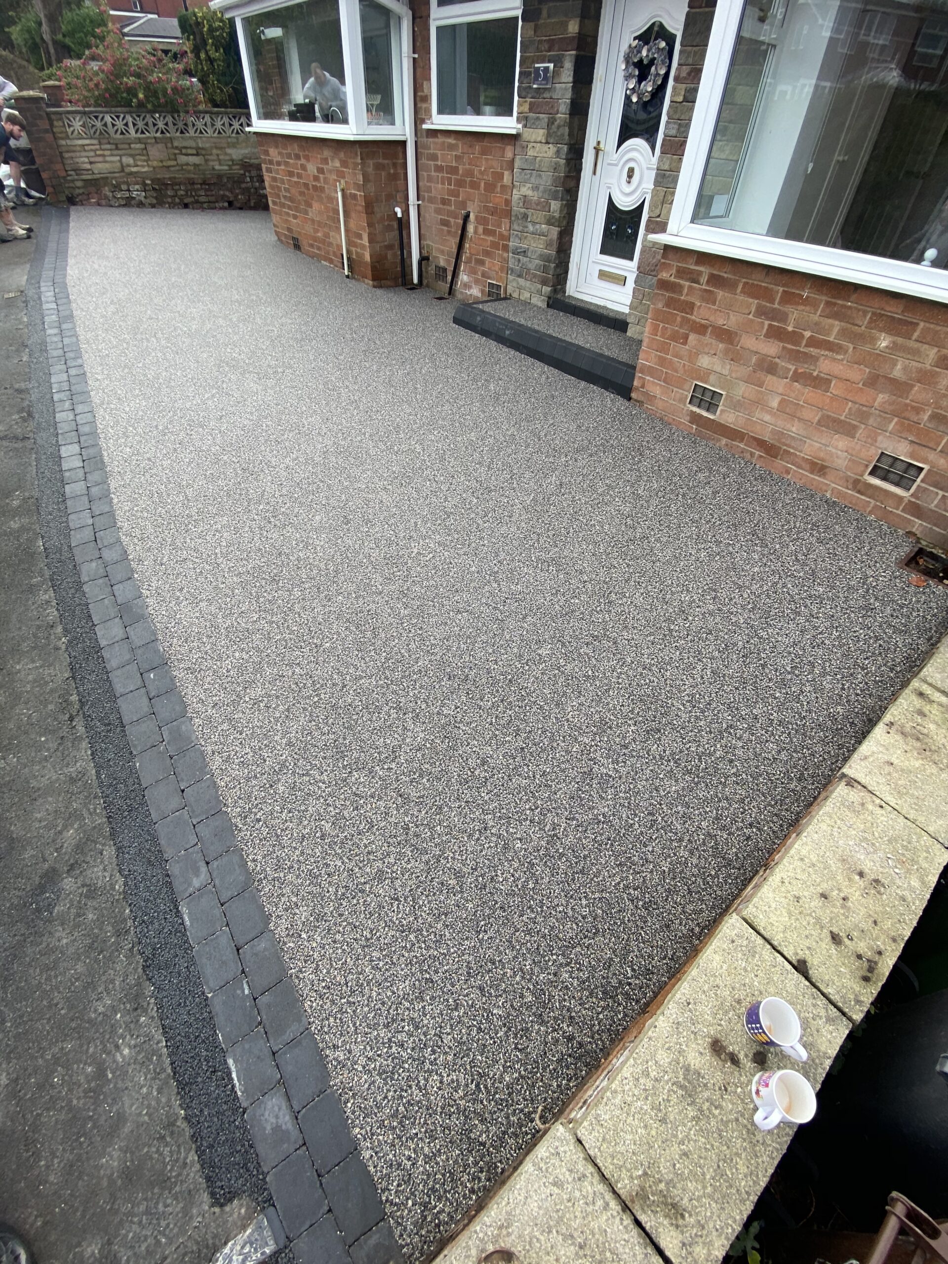 Completed resin bound driveway transformation in Gee Cross Hyde