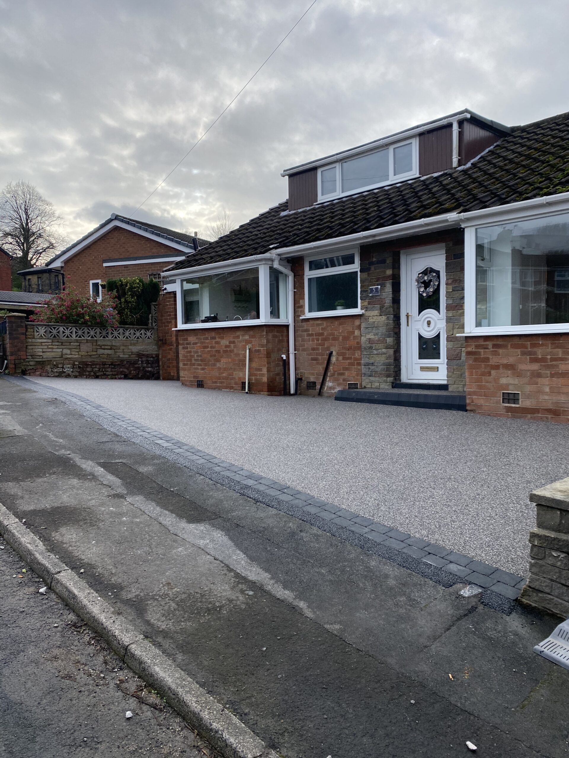 Groundworks for full resin driveway installation in Gee Cross Hyde