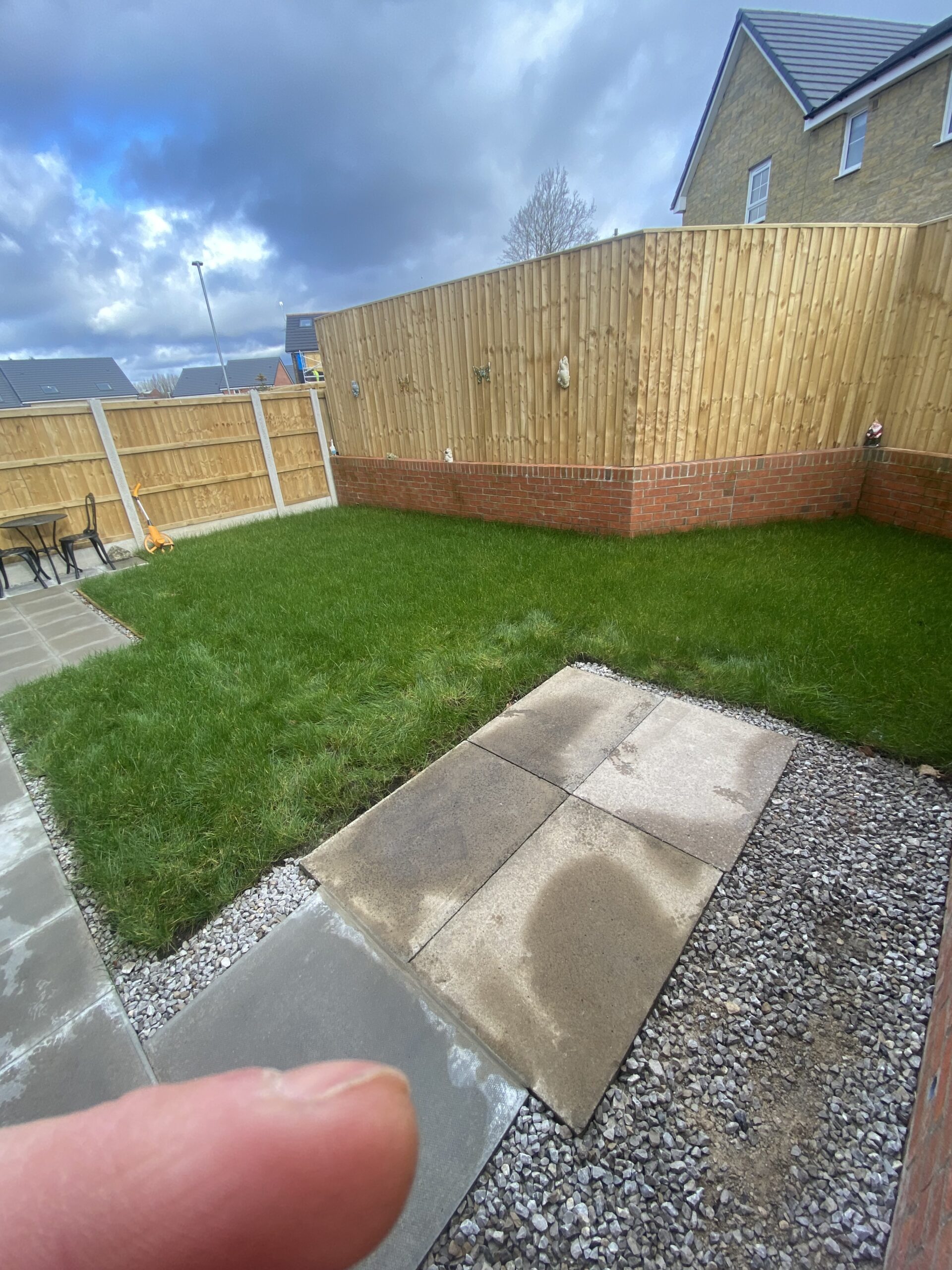 Full rip out and preparation for Cappuccino resin patio project in Hattersley Hyde