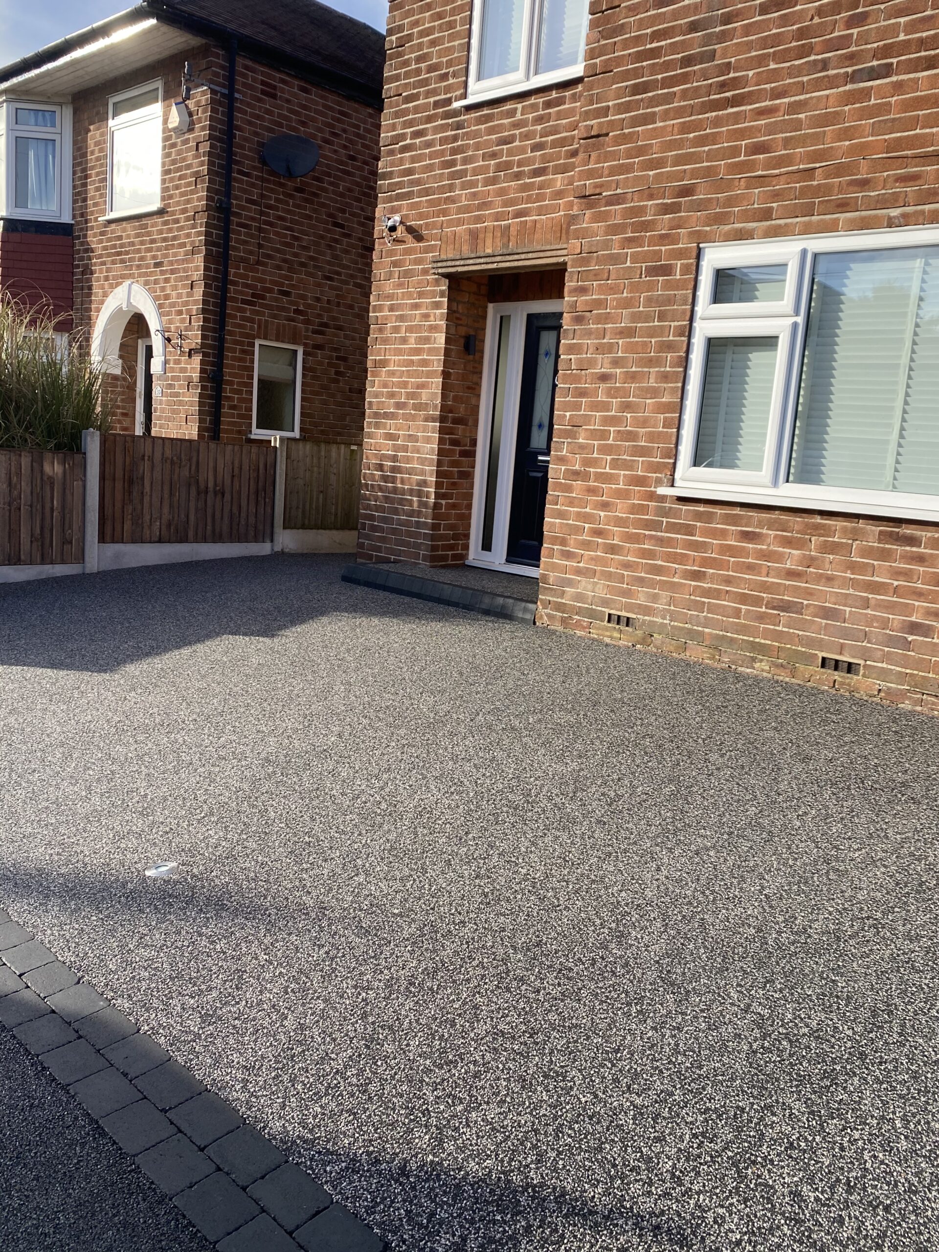 Ground preparation during full rip-out resin driveway installation in Hazel Grove, Stockport