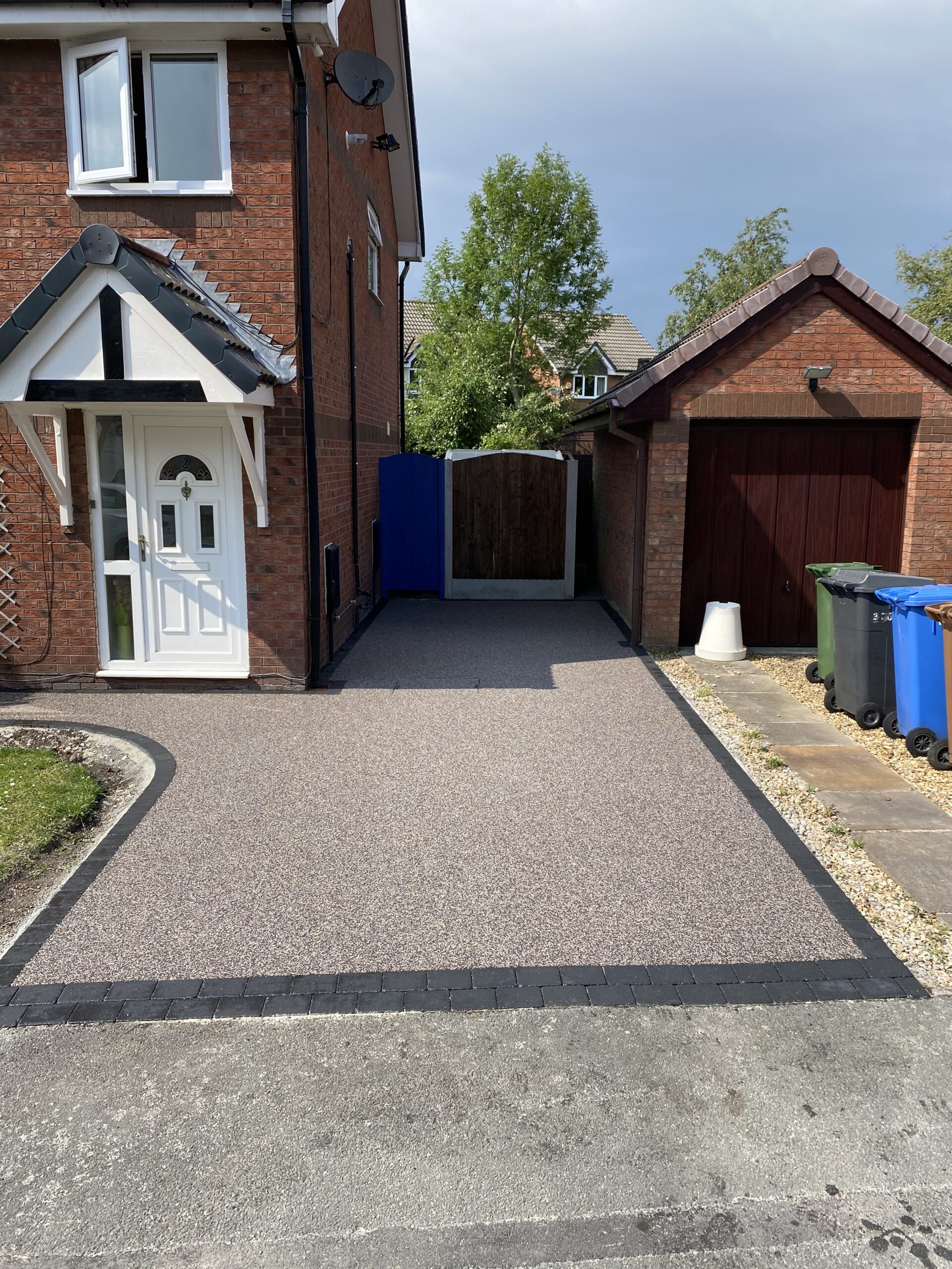 Heather resin bound driveway with added glitter in Droylsden