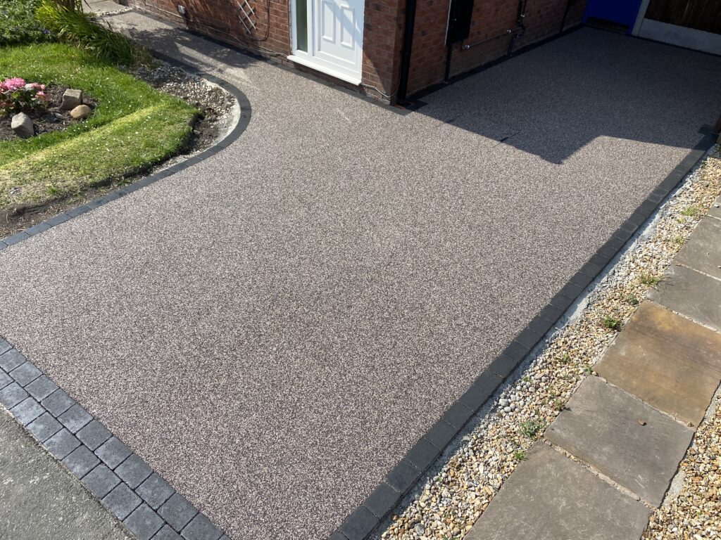 Heather resin driveway with glitter in Droylsden