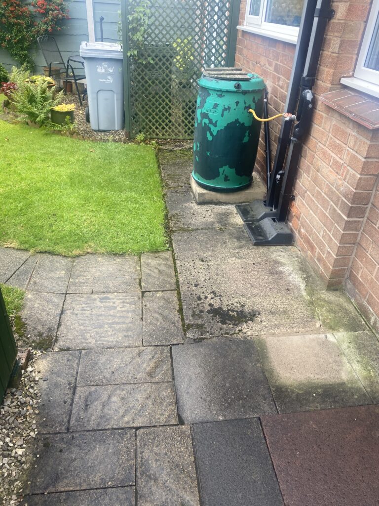 Full rip-out resin patio and pathway installation in Wilmslow, Cheshire