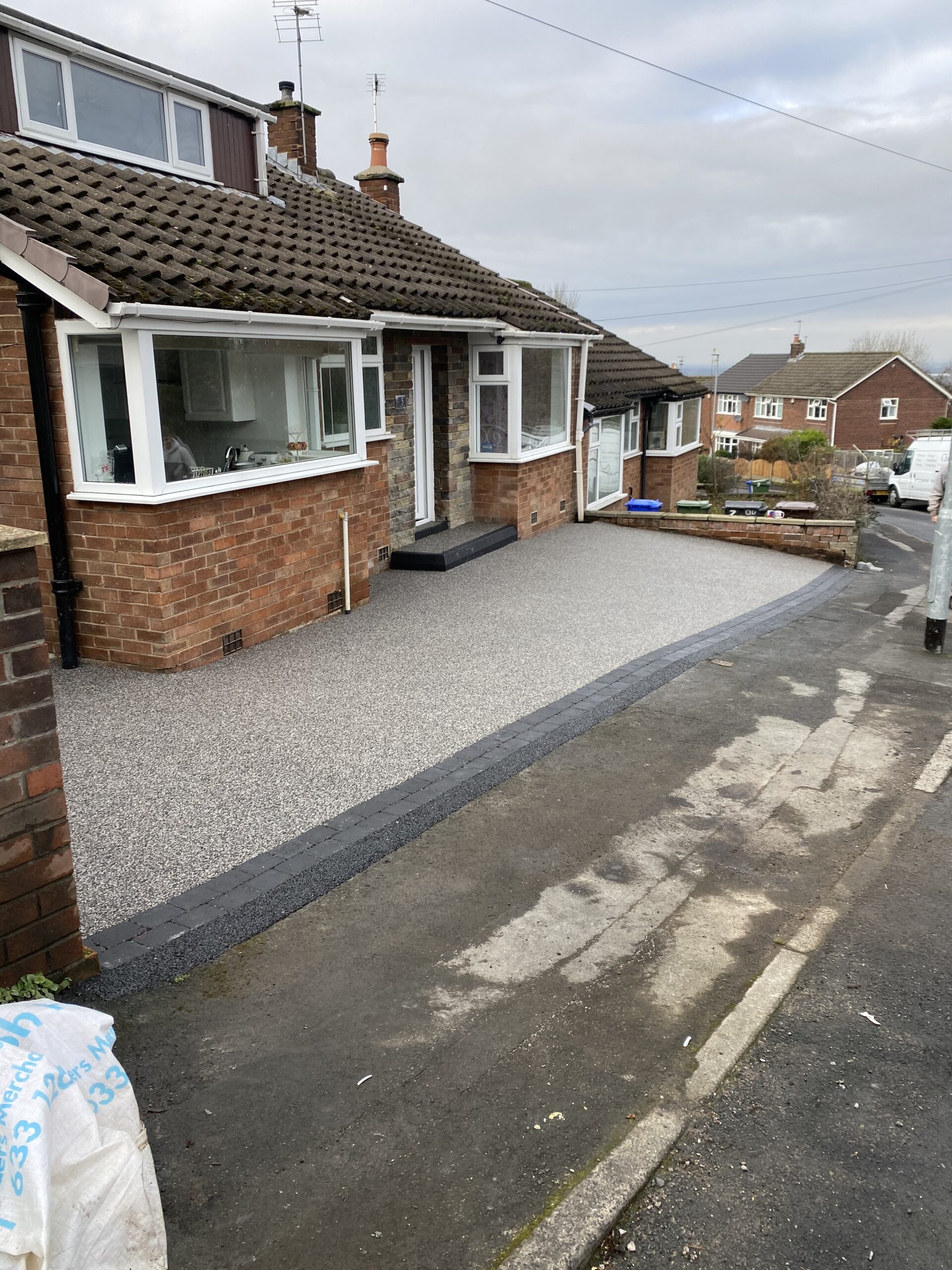 Driveway preparation during full rip out resin installation in Gee Cross Hyde