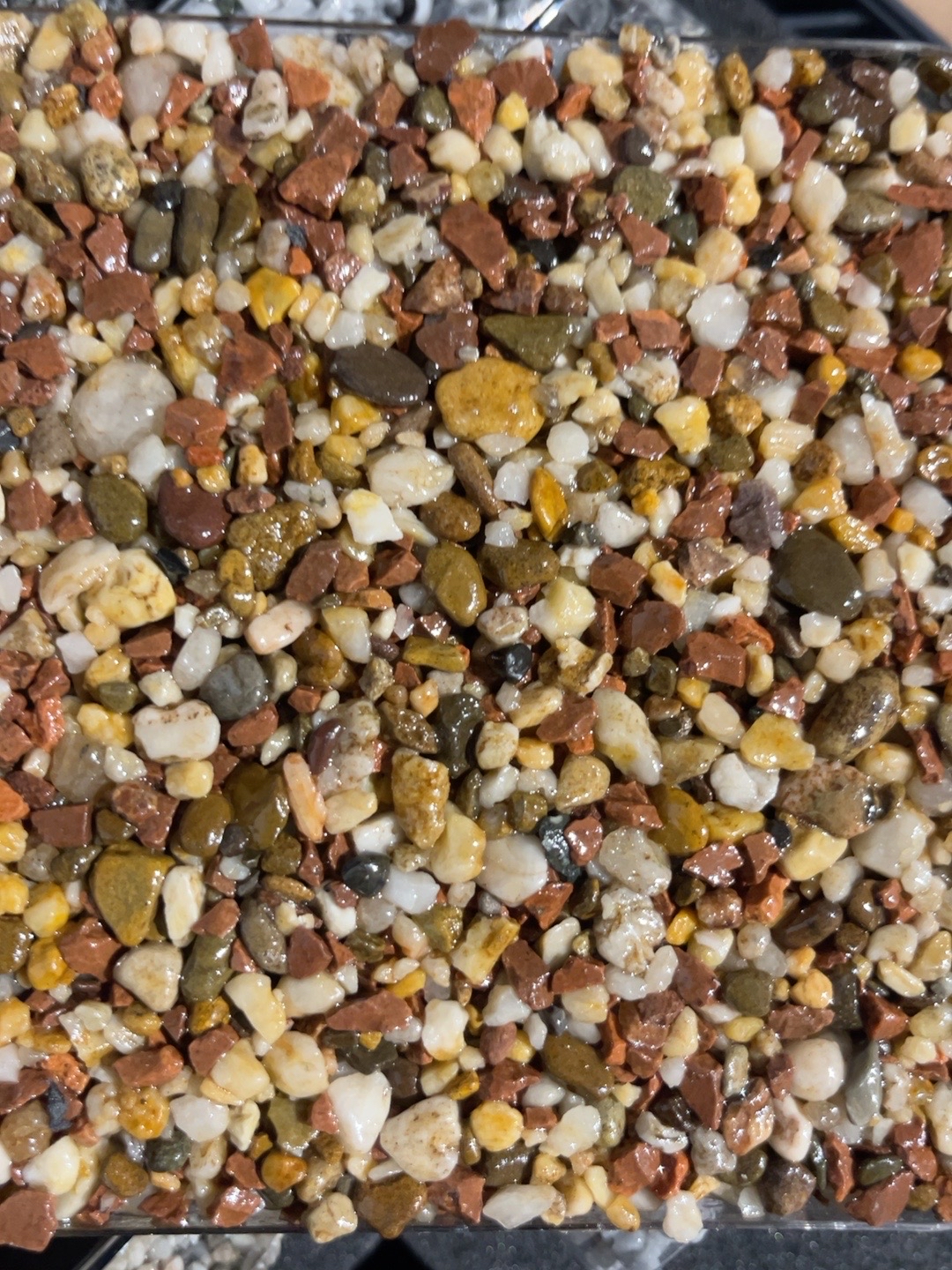 Sienna resin bound aggregate sample