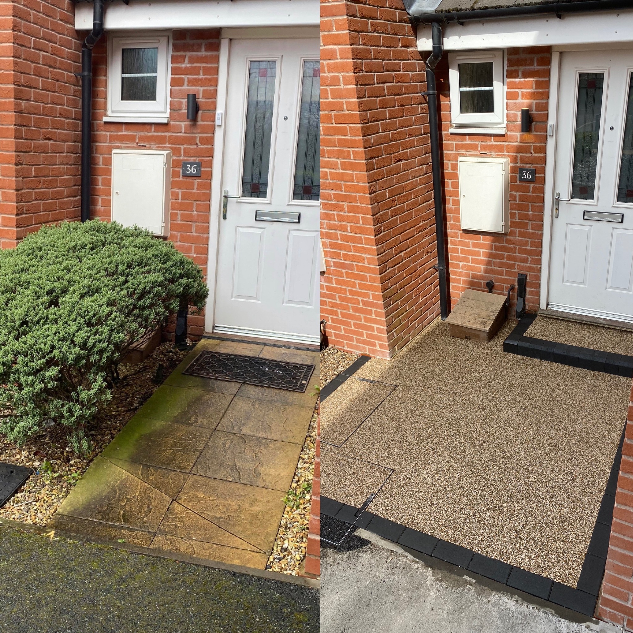 Driveway excavation and preparation on a Solid Ground project in Stalybridge
