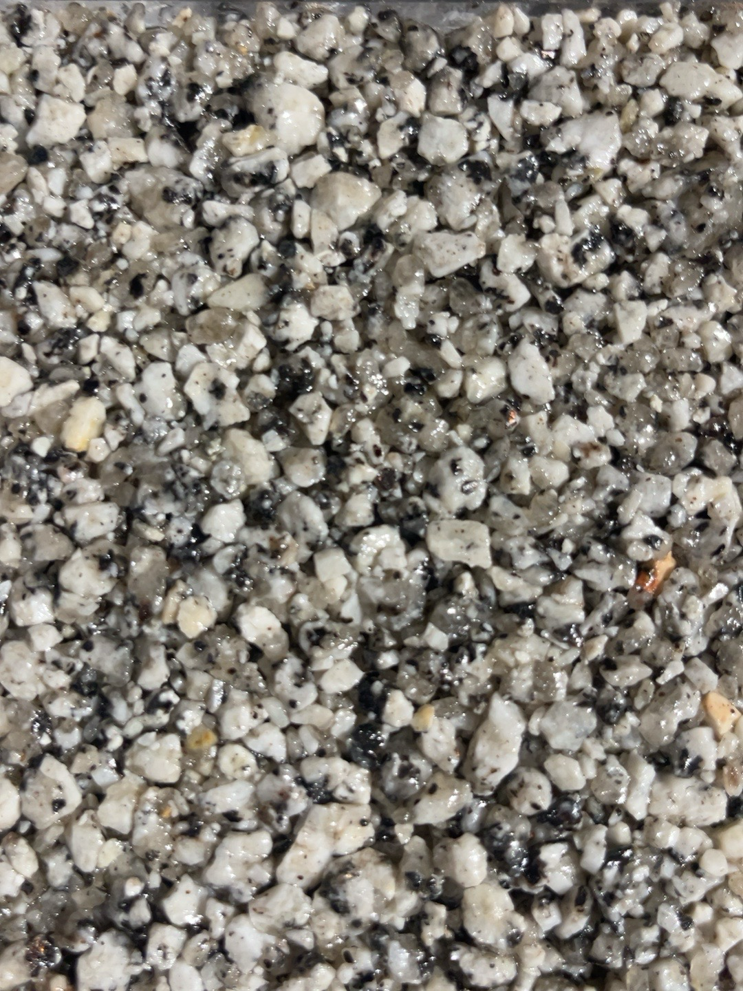 Titan Silver resin bound aggregate sample