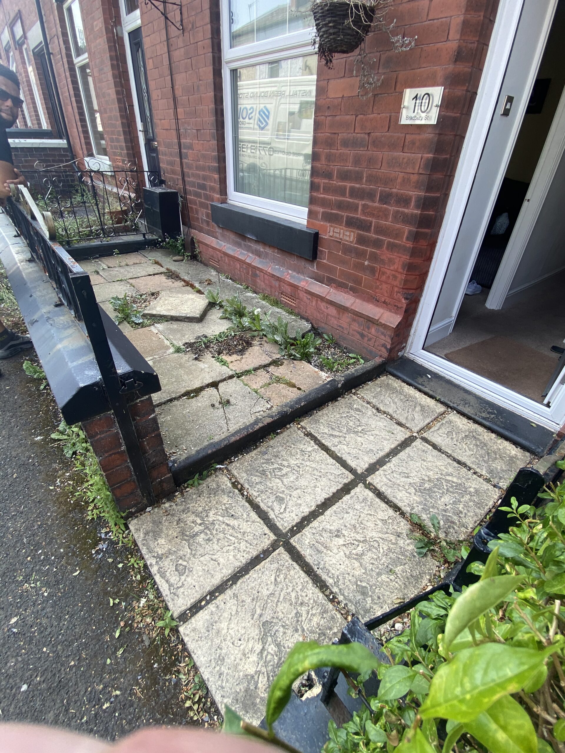 Hyde front garden before 9m² Sienna resin transformation